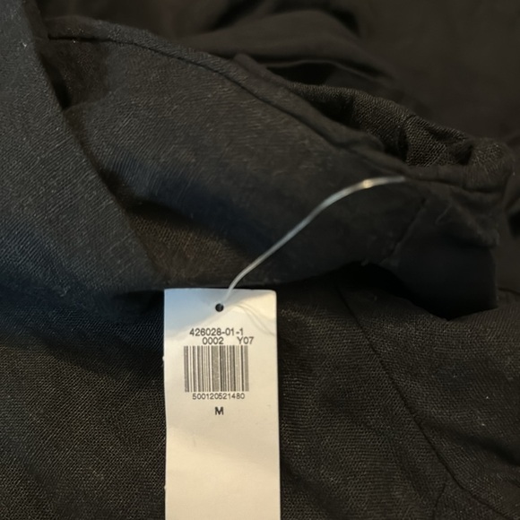 NWT! Black Linen-Blend Shirt Dress - Multiple Sizes💛 - Picture 8 of 10